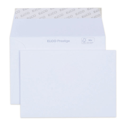 Briefumschlag Elco Prestige hochweiß 120g DIN B6 haftklebend 25 Stück