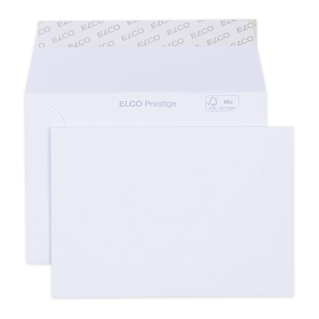 Briefumschlag Elco Prestige hochweiß 120g DIN C6 haftklebend 25 Stück