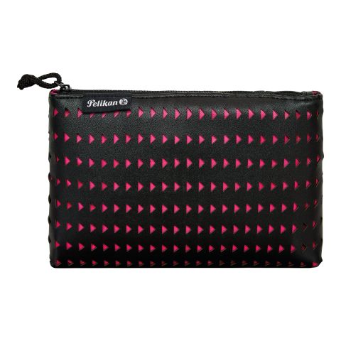 Faulenzer Pelikan flach Lasercut Black/Pink