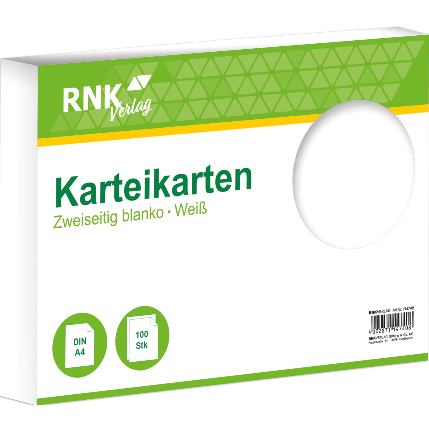 Karteikarte 250g DIN A4 100St