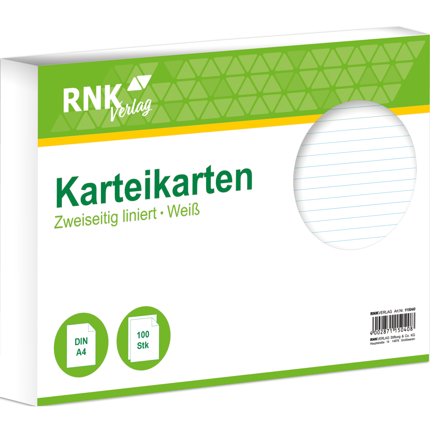 Karteikarte 250g DIN A4 100St