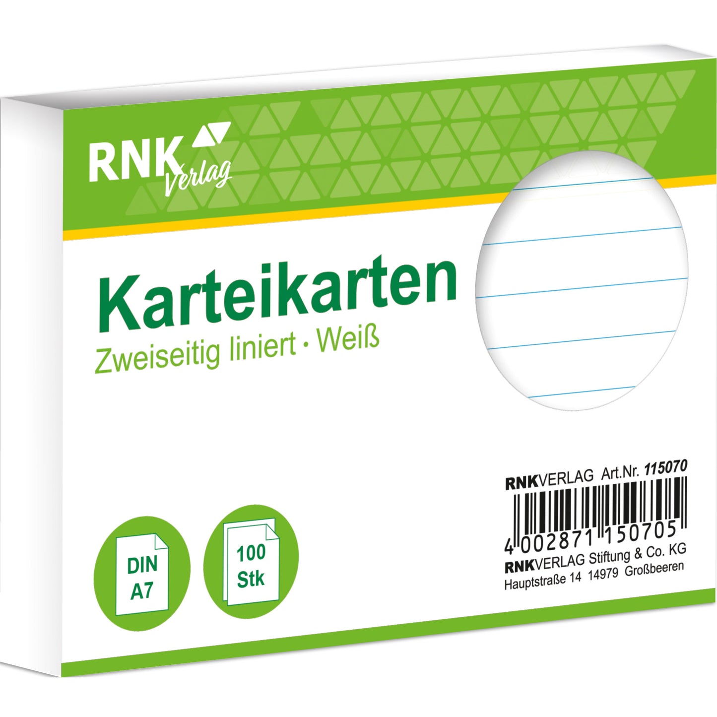 Karteikarte 250g DIN A7 100St