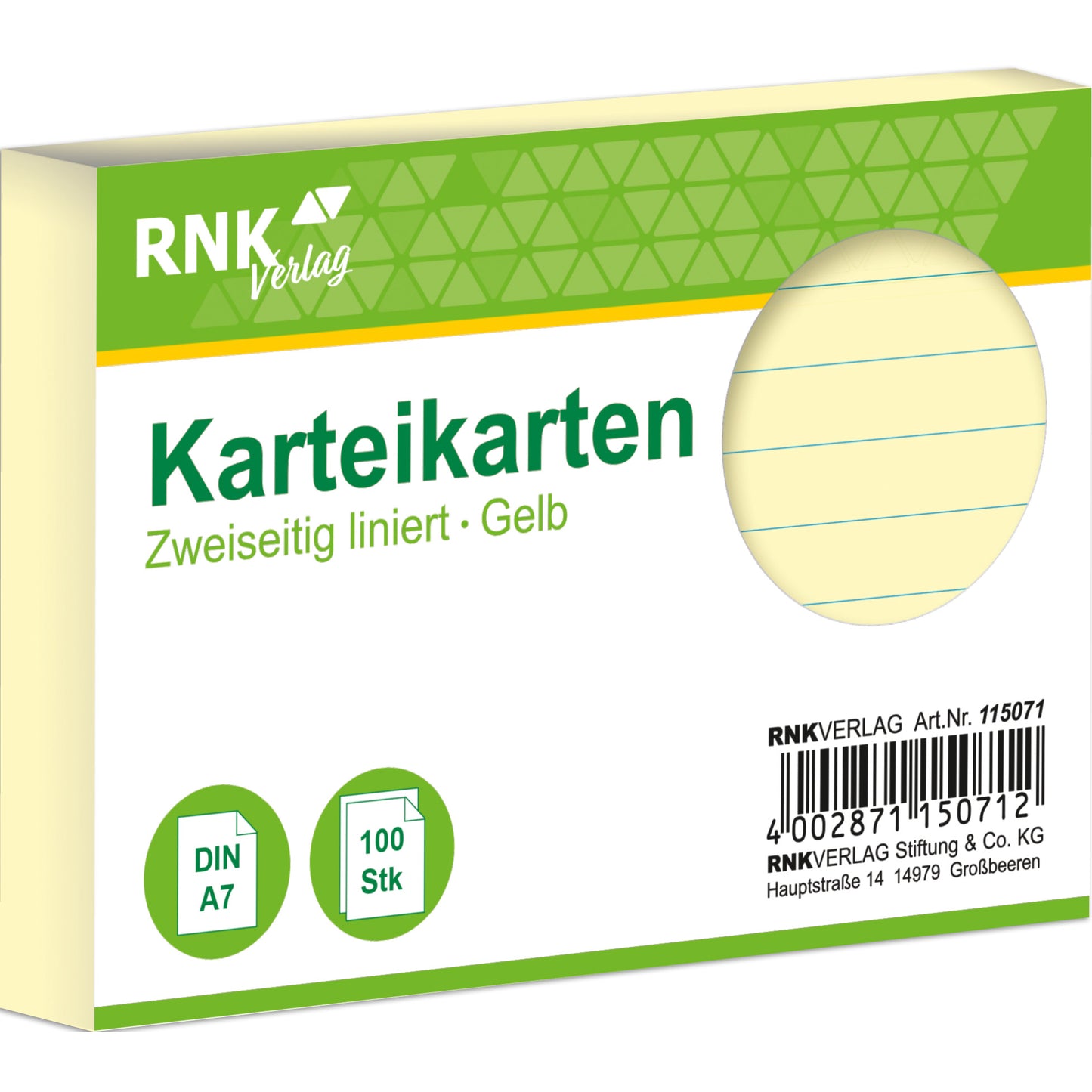 Karteikarte 250g DIN A7 100St