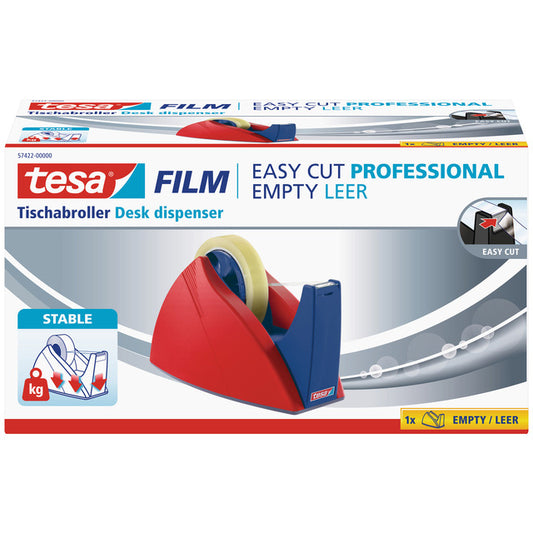 Tischabroller Tesa Easy Cut rot/blau