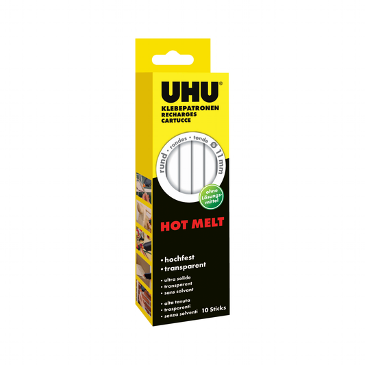 Heißklebepatrone UHU Hot Melt 11mm 200 g 11 Stück transparent