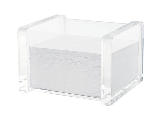 Acryl Zettelbox Wedo gefüllt glasklar Cristallic
