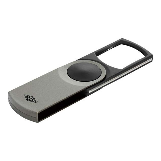 Lupe Wedo Swing-it eckig mit LED silber inkl. Batterien